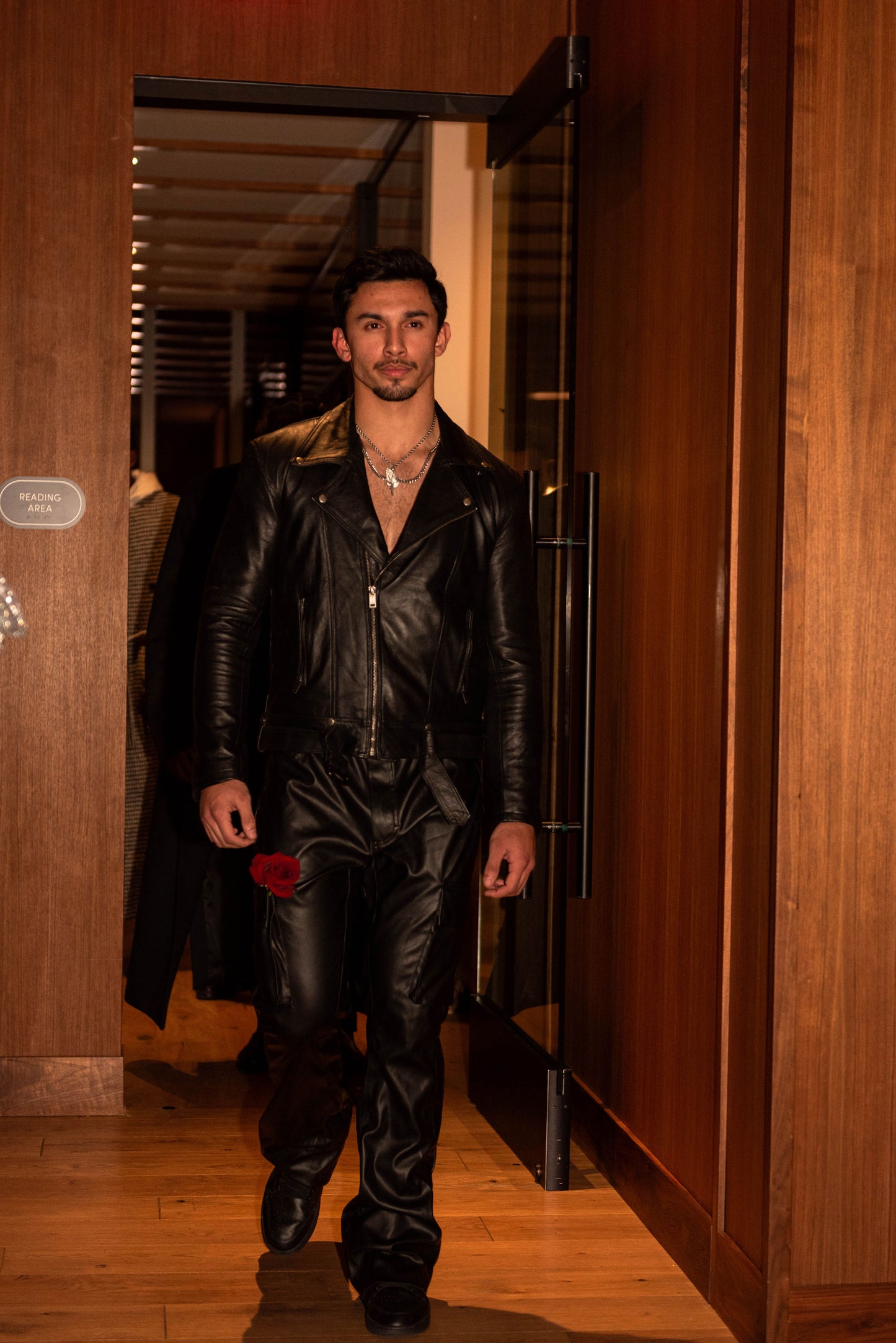 Mens Leather Biker