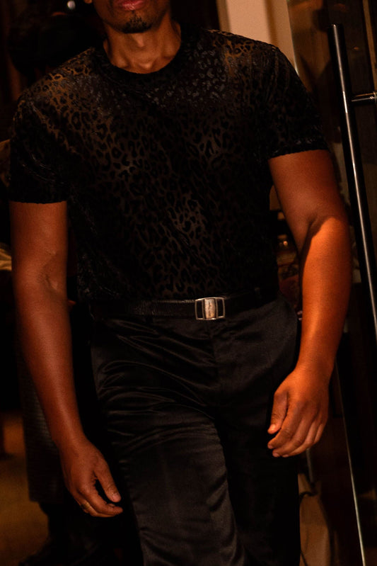 Velour Leopard Shirt