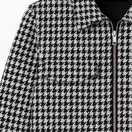 Black/White Houndstooth Jacket
