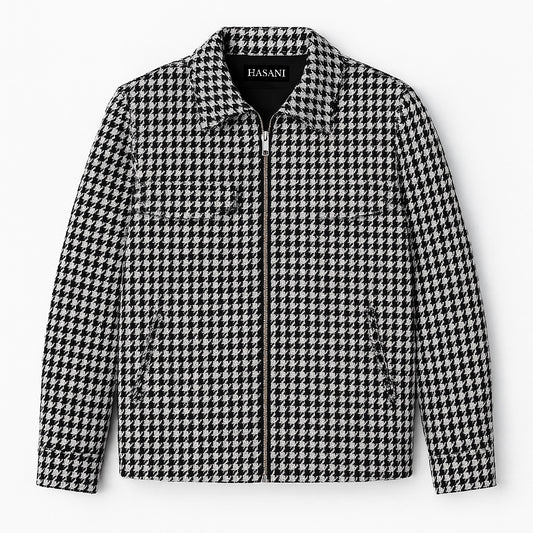 Black/White Houndstooth Jacket