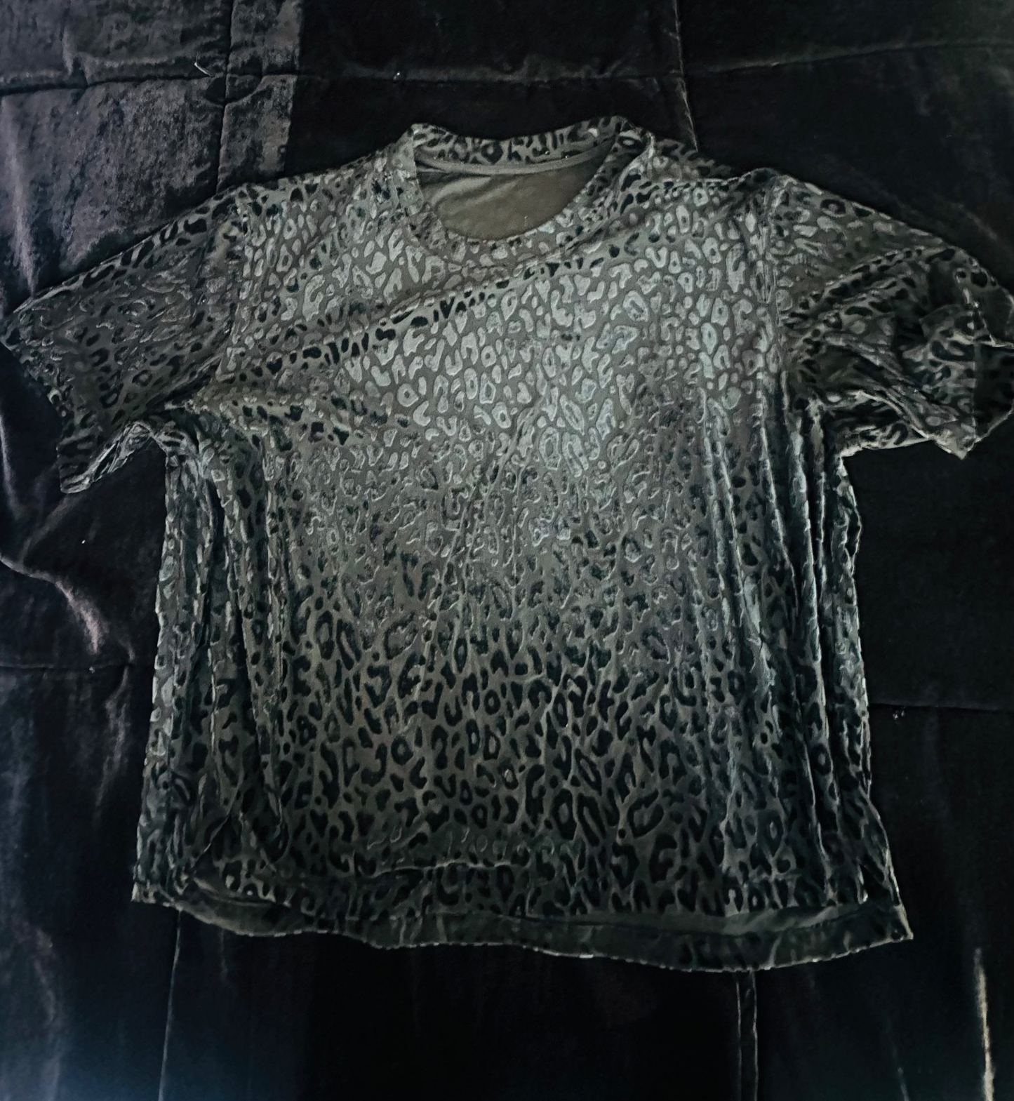 Velour Leopard Shirt